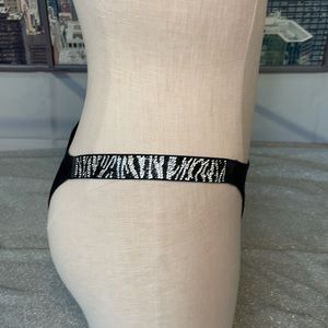 Victoria's Secret Very Sexy Shine Strap Zebra/Animal Print Brazilian Panty Med